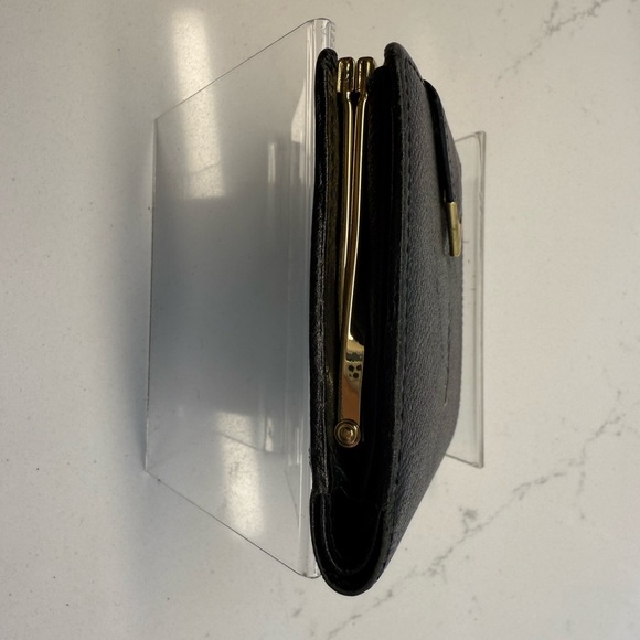 Yves Saint Laurent YSL Vintage Compact Black Kiss Lock Wallet - Picture 4 of 10